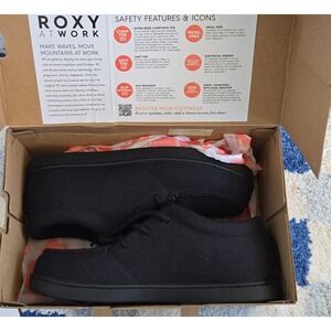 Roxy at Work Minnow Work RX90101 Womens Black Composite Toe Safety Shoes Size 9W